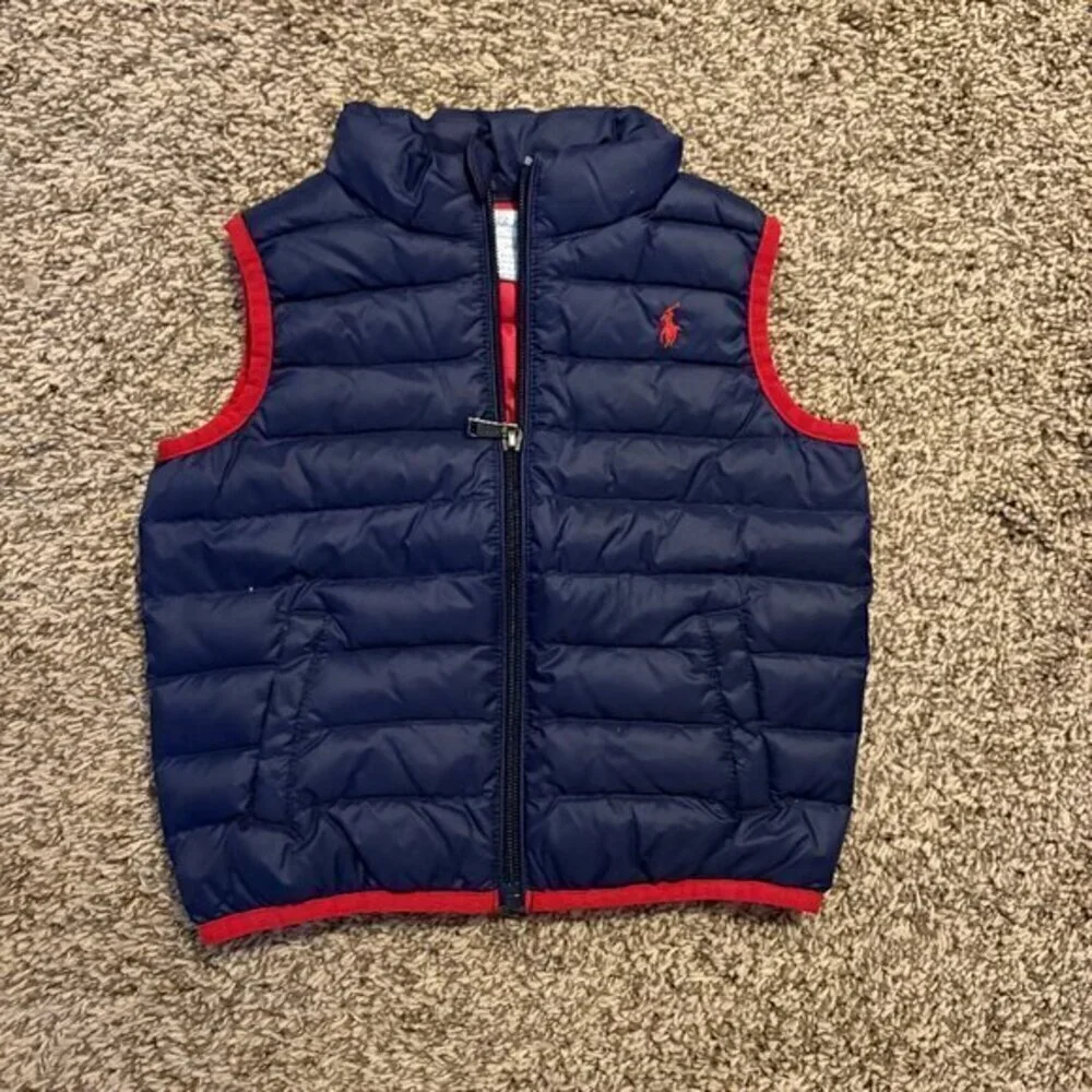 Ralph Lauren navy blue puffer vest